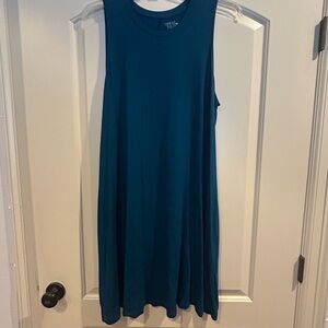 Time and Tru Teal Sleeveless Dress